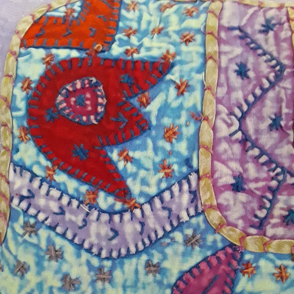 "SOLD"PURPLE ELEPHANT BOHO CUSHION COVER - Picture 6 of 7